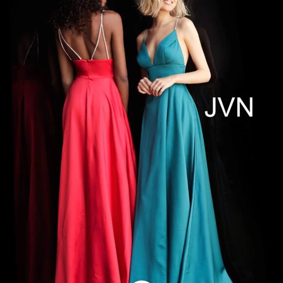 Jovani 68314 Spaghetti Straps Long Prom Dress || 6 - Picture 2 of 10